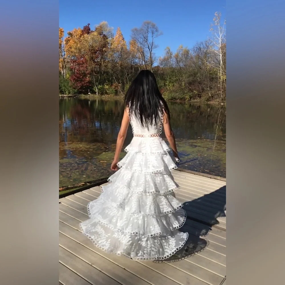 Sandro (Paris ) white dress (no return, final Sale) - Picture 12 of 13